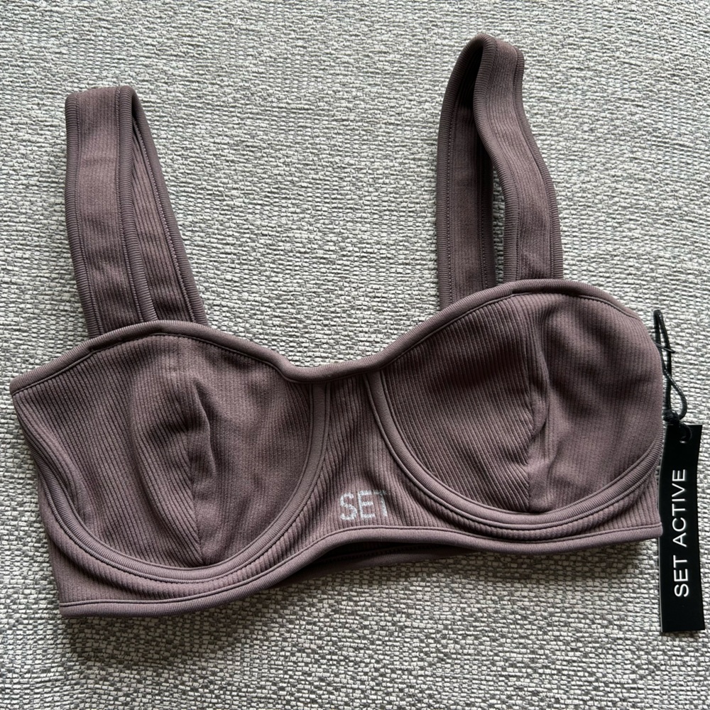 Brand new SET ACTIVE bra top